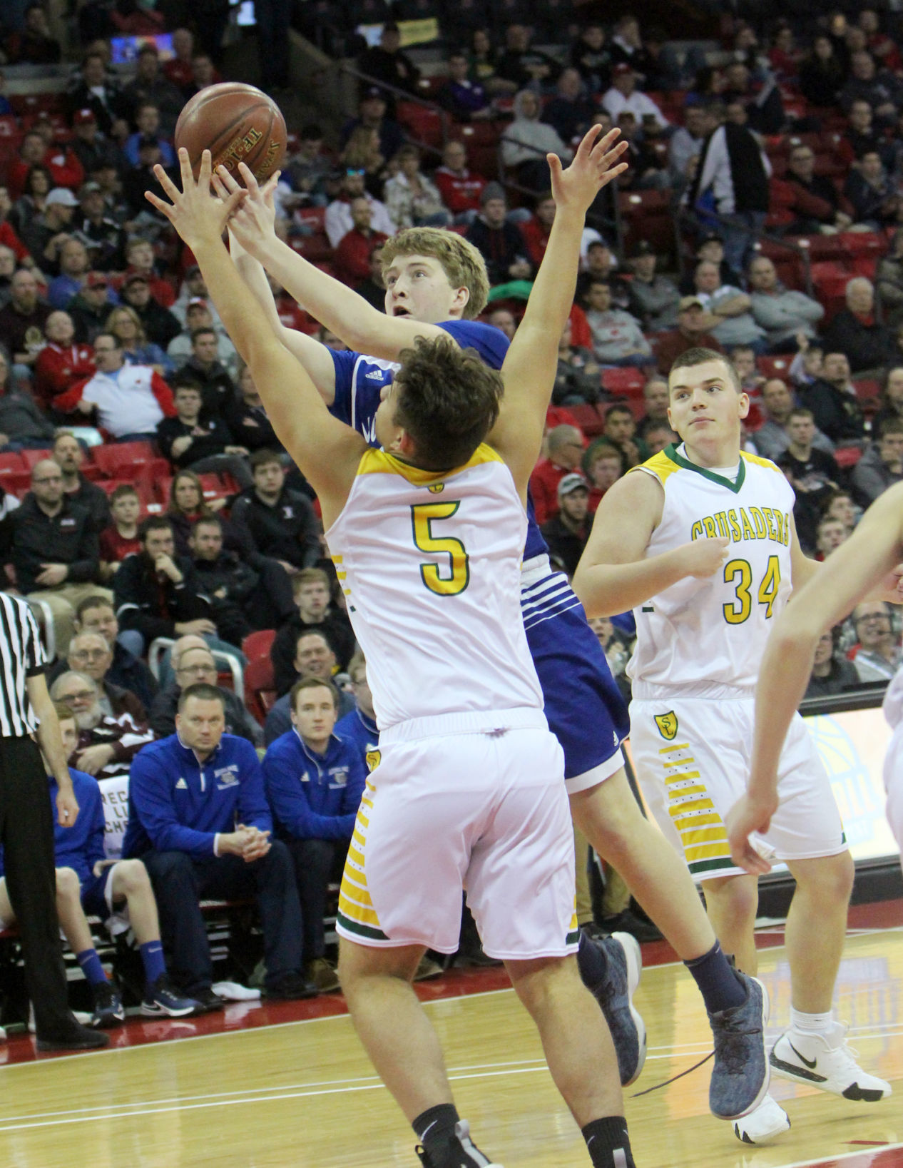 McDonell boys basketball vs Sheboygan Area Lutheran 3-15-19